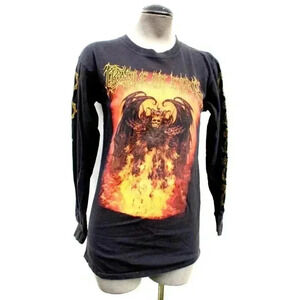 Vintage Men's Gothic CRADLE OF FILTH Long Sleeve T-shirt - Small